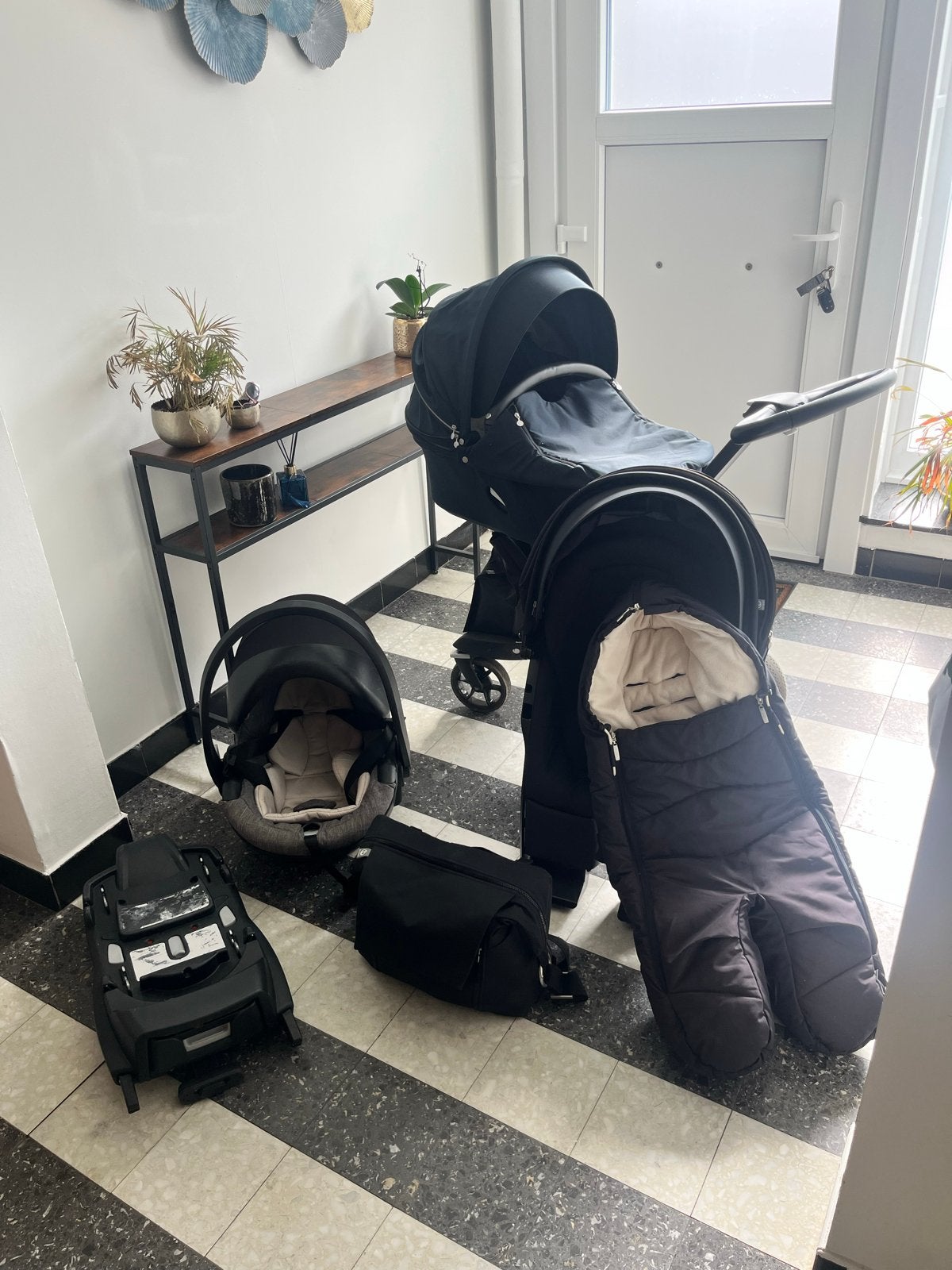 Complete Stokke Kinderwagen met Maxi-Cosi en accessoires, Gebruikt, Combiwagen, Met autostoeltje, Ophalen