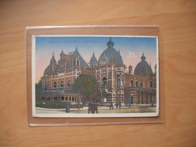 Arnhem, mucis sacrum, Velperplein gelopen kaart., Verzenden, Voor 1920, Gelopen, Gelderland