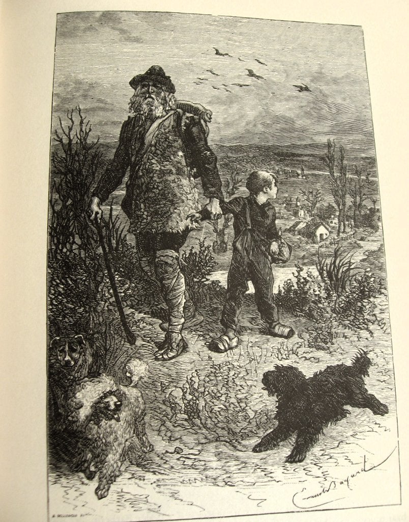 Alleen op de wereld, Hector Malot met de originele gravures, Antiek en Kunst, Ophalen of Verzenden, Hector Malot