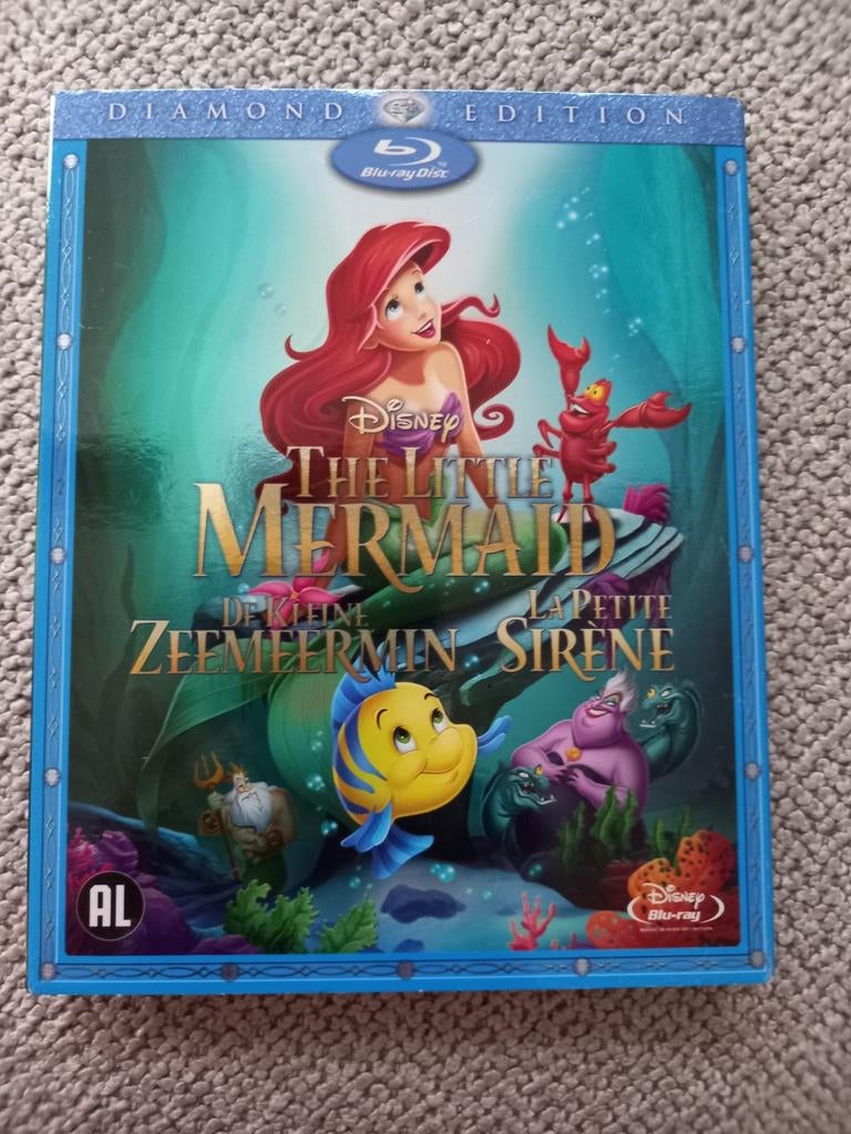 The Little Mermaid, kleine zeemeermin, Cd's en Dvd's, Blu-ray, Ophalen of Verzenden, Zo goed als nieuw, Tekenfilms en Animatie