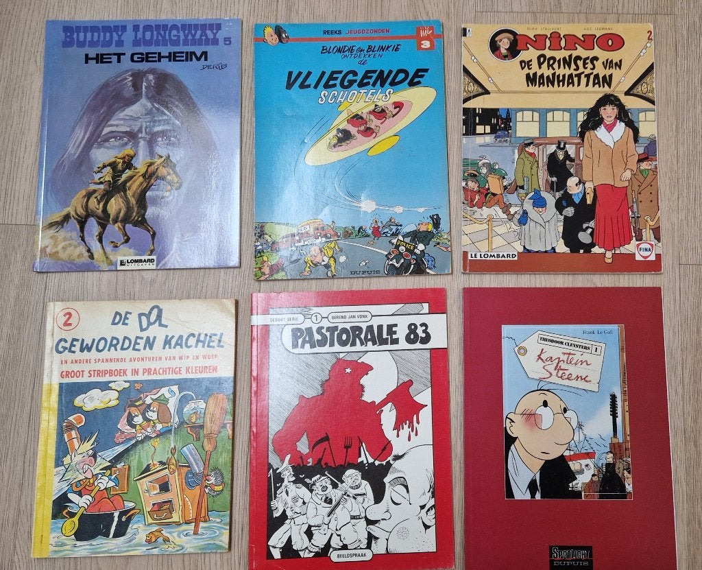 Diverse Nederlandse stripalbums EUR 2 per stuk, Eén stripboek, Ophalen of Verzenden, Gelezen
