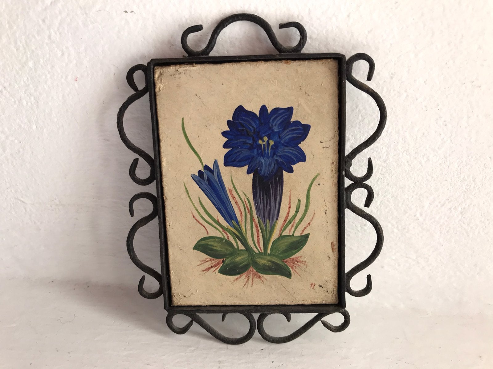 Schilderijtje Gentiaan Germany, Ophalen of Verzenden, Gebruikt, Decoratie