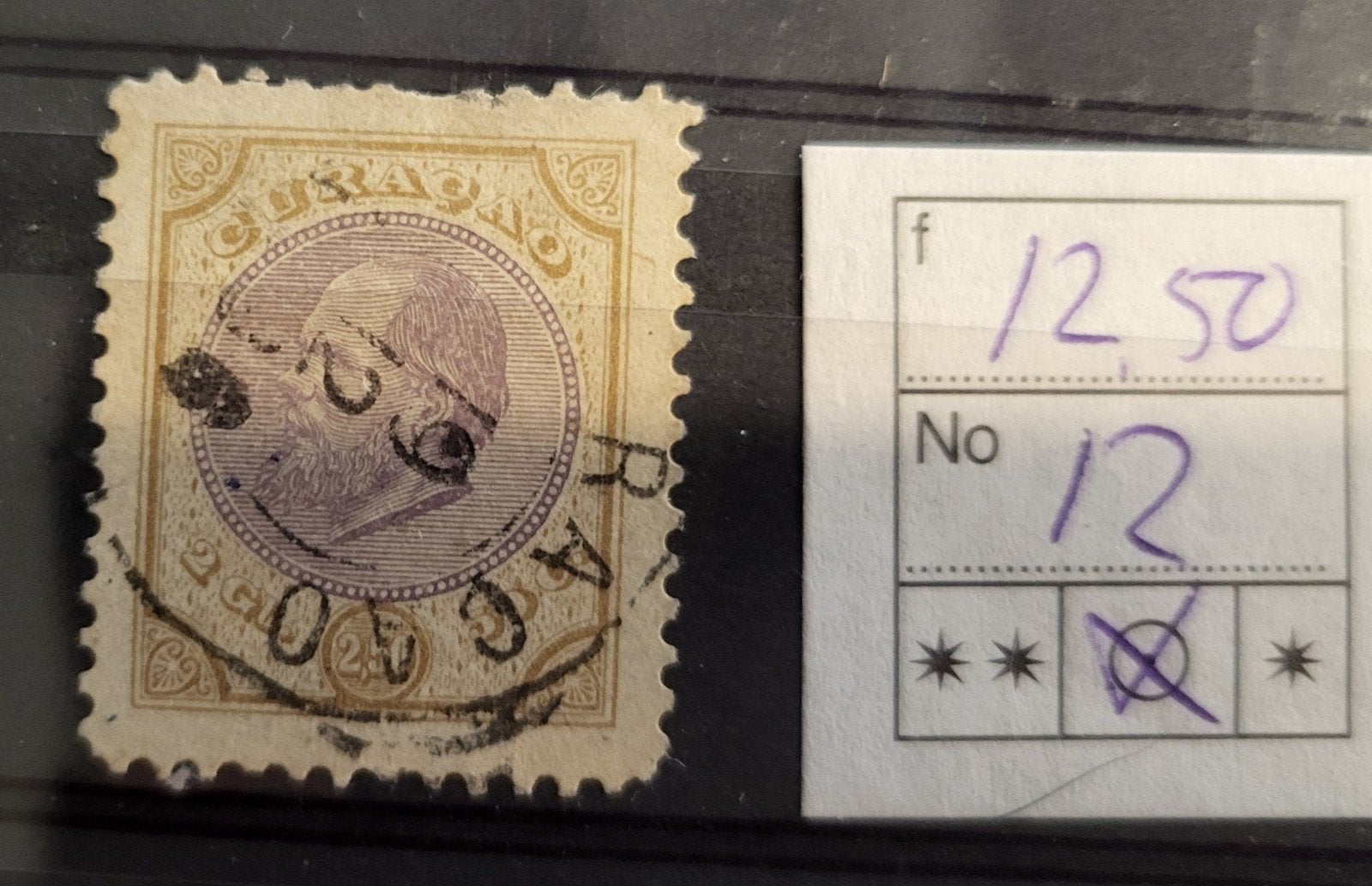 Curacao 12, Ophalen of Verzenden, Gestempeld
