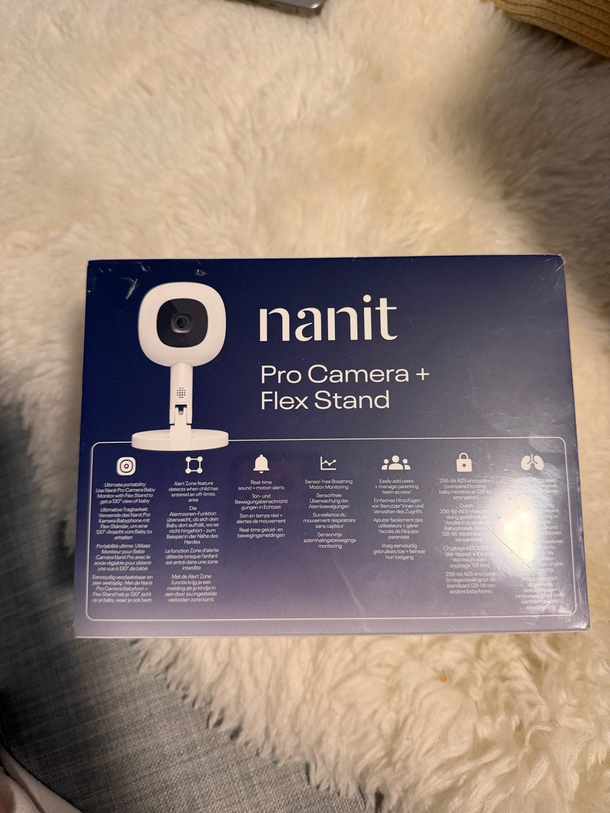Nieuwe Nanit Pro Camera met Flex Stand - Geseald, Ophalen of Verzenden, Nieuw, 250 meter of meer, Camera