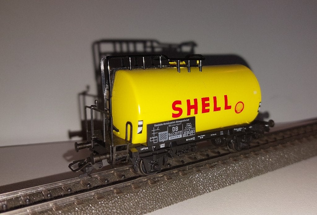 Marklin H0 29845/9 - 2-assige ketelwagen Shell v.d. DB, Wisselstroom, Wagon, Ophalen of Verzenden, Zo goed als nieuw