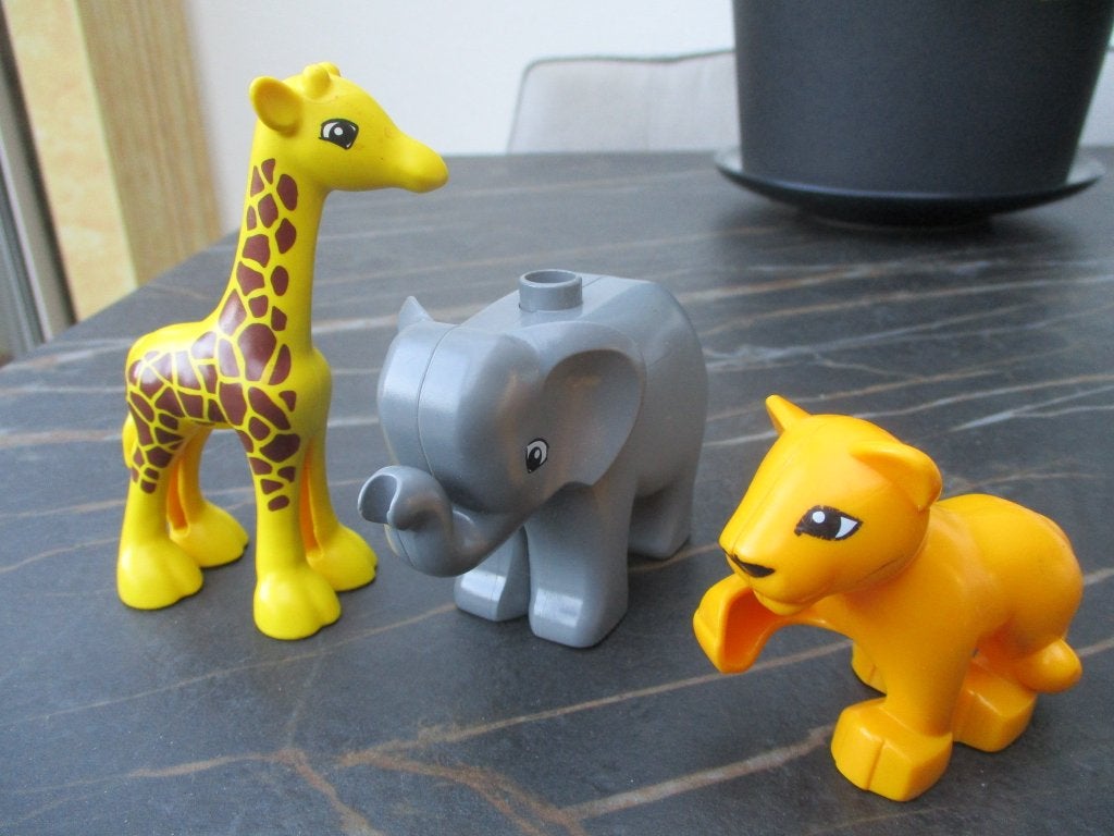 Lego Duplo dieren set dierentuin: giraffe + olifant + tijger, Kinderen en Baby's, Speelgoed | Duplo en Lego, Ophalen of Verzenden