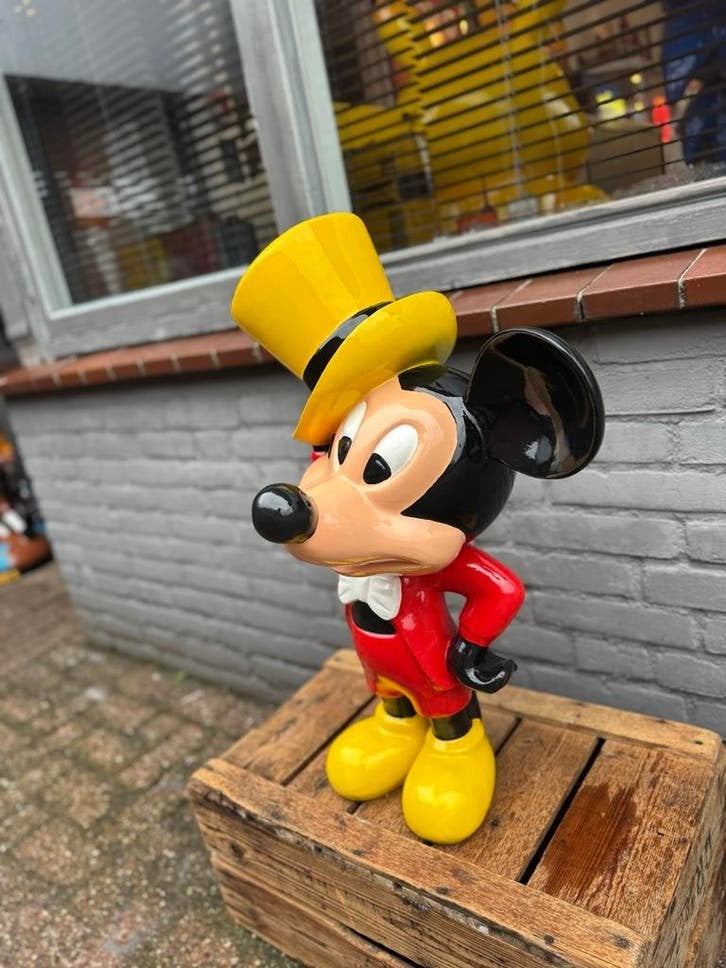 Mickey Mouse Beeld met hoge hoed, Verzamelen, Ophalen, Gebruikt, Fantasy