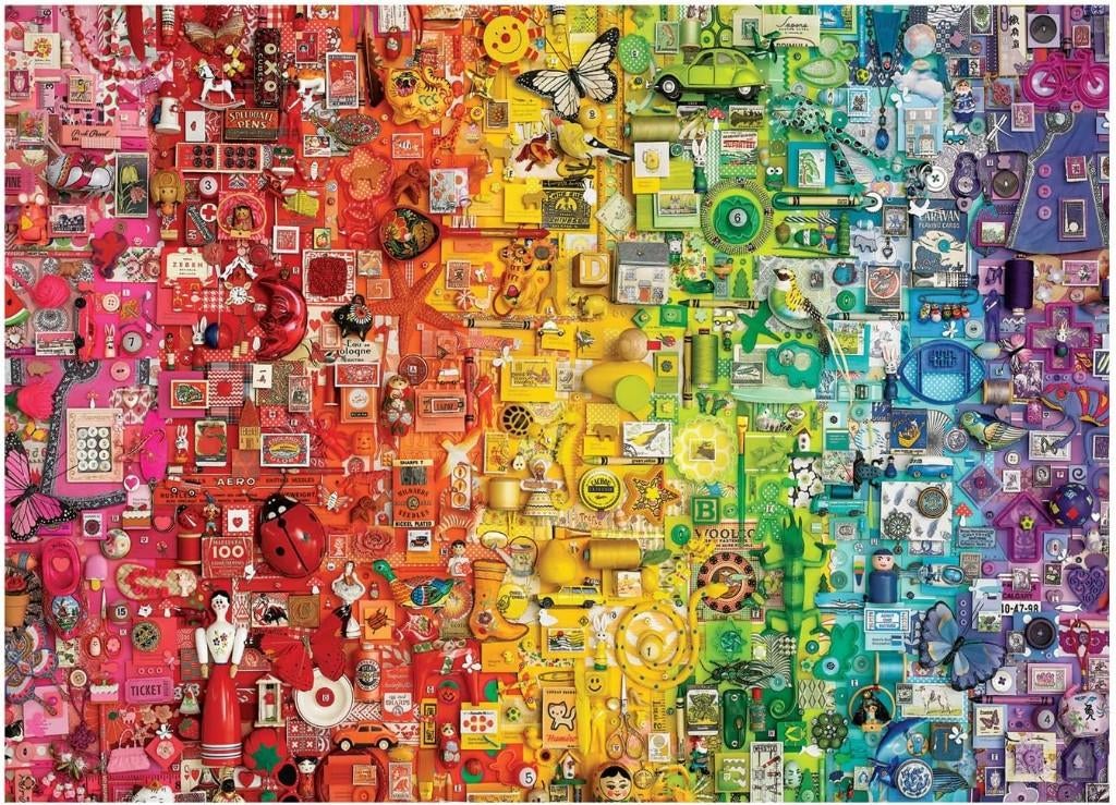 cobble hill rainbow collection puzzels gezocht, Ophalen of Verzenden, 500 t/m 1500 stukjes, Zo goed als nieuw, Legpuzzel