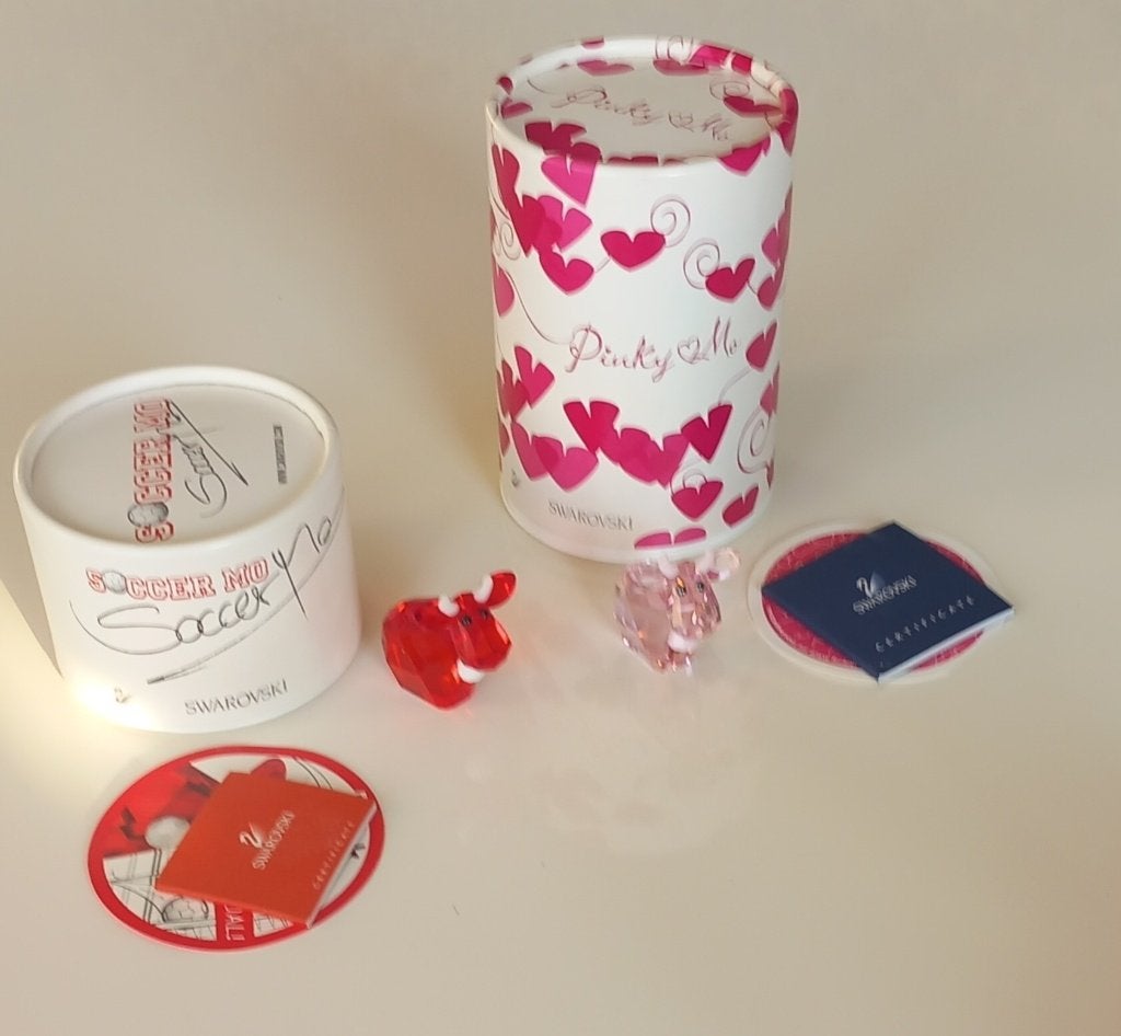 Swarovski Pinky en Soccer Mo, Ophalen of Verzenden, Zo goed als nieuw, Figuurtje
