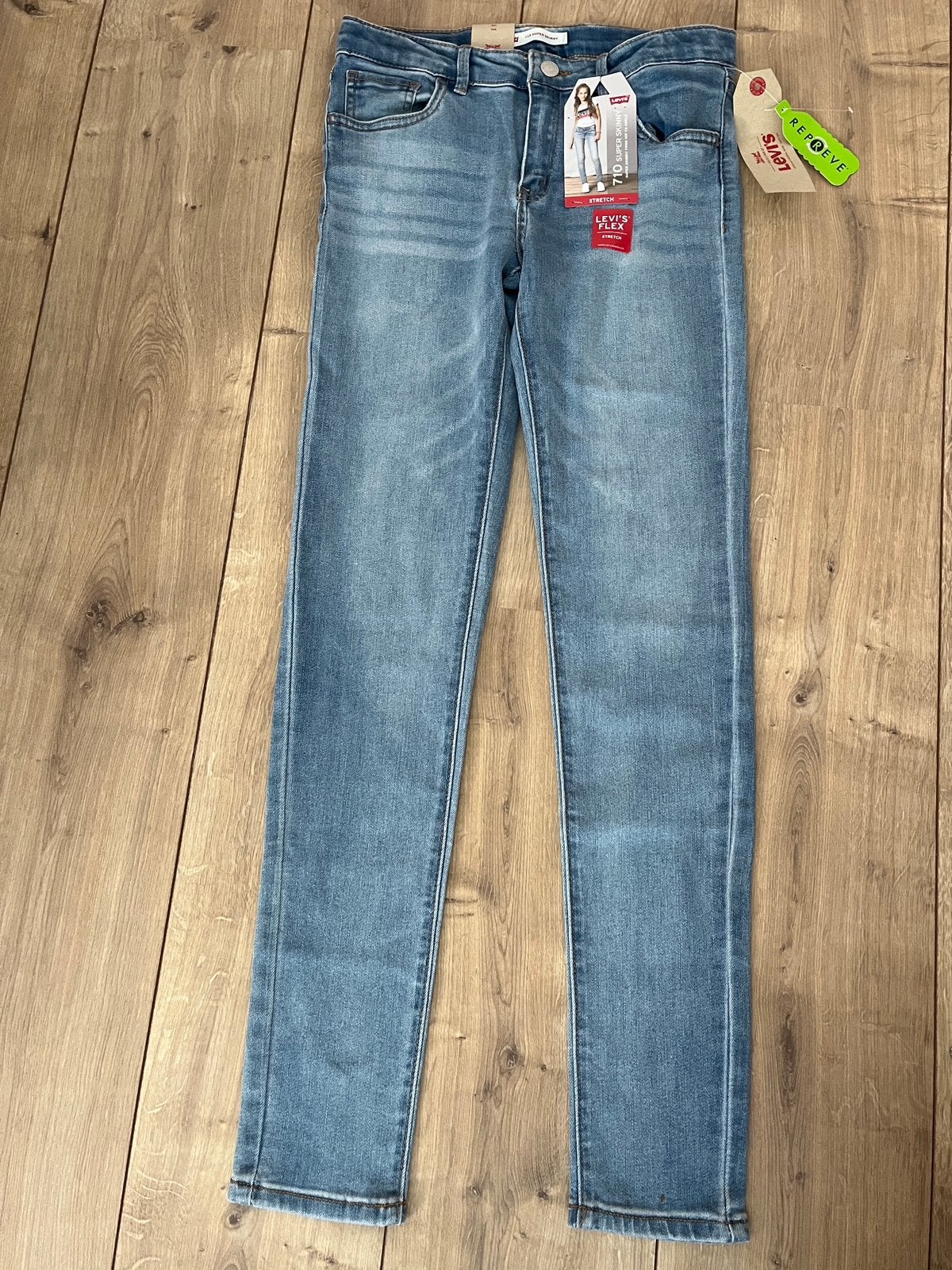 NIEUW Levi’s Levis 610 super skinny stretch maat 158 / 14, Ophalen of Verzenden, Nieuw, Meisje, Broek
