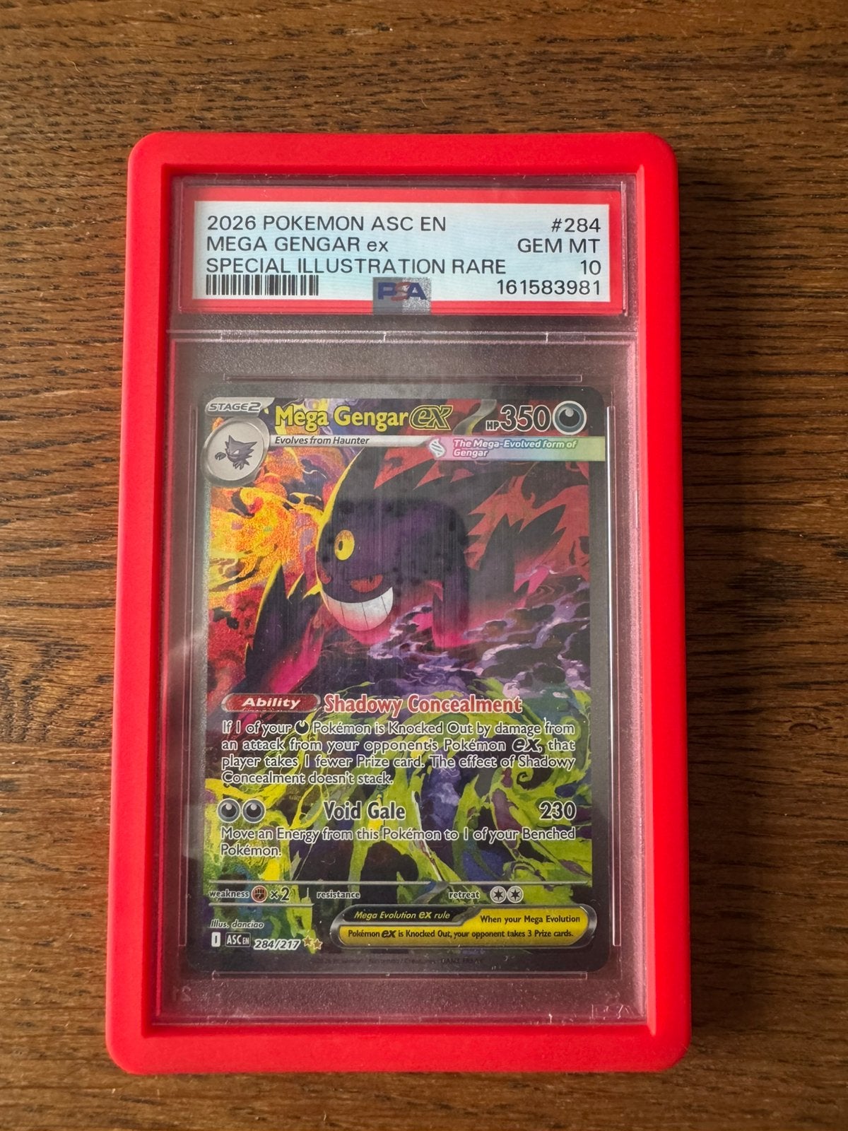 Mega Gengar EX #284 ASC PSA10 Pokemonkaart, Ophalen, Zo goed als nieuw