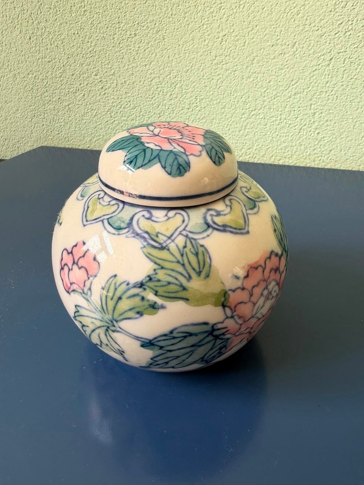 Decoratieve Chinese gemberpot met bloemmotief, Ophalen of Verzenden
