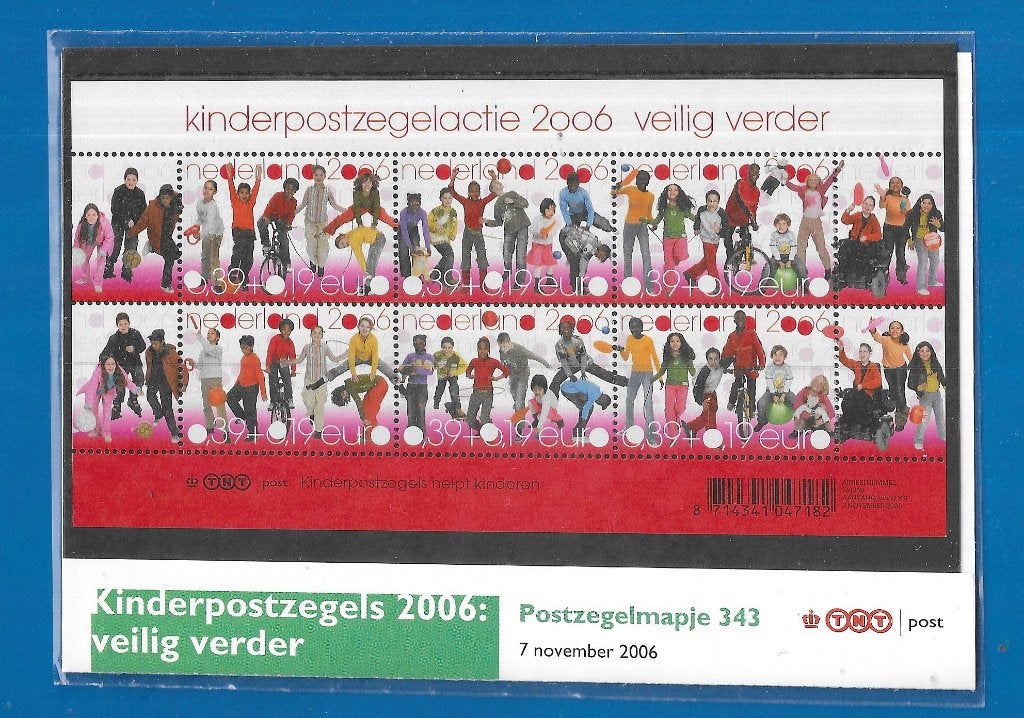 Postzegelmapje 343 - Kinderpostzegels 2006, Postzegels en Munten, Postzegels | Nederland, Verzenden, Na 1940, Postfris