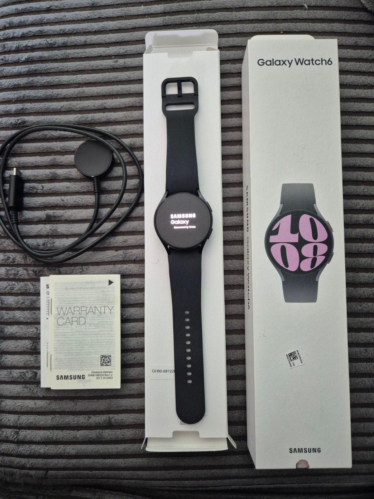 Samsung Galaxy Watch 6 Zwart - Zo goed als nieuw, Zwart, Ophalen of Verzenden, Zo goed als nieuw, Samsung
