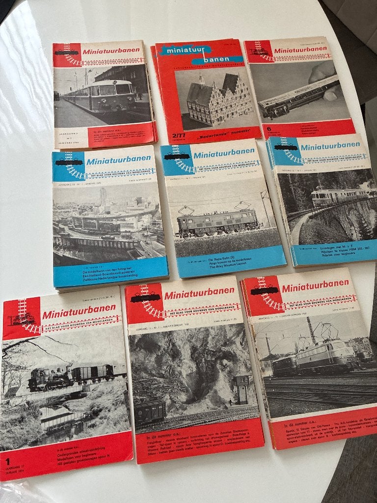 Miniatuurbanen blad voor modeltreintjes 55 stuks!, Overige merken, Gebruikt, Gelijkstroom of Wisselstroom, Boek, Tijdschrift of Catalogus