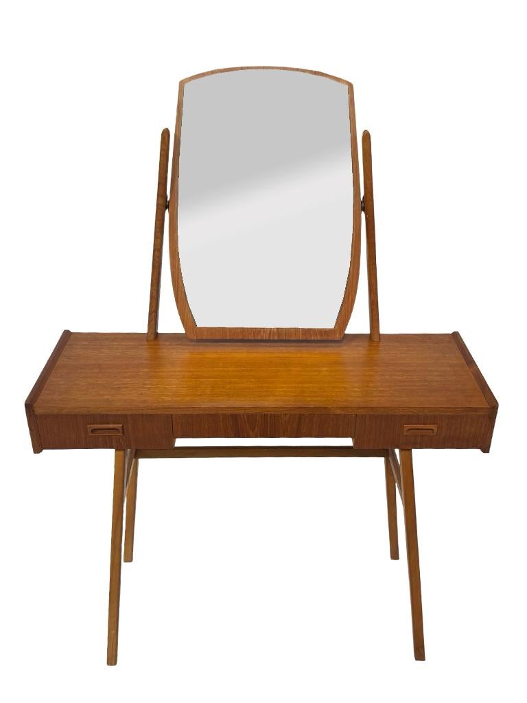 Vintage Kaptafel Jaren 60 Design Teak Fineer gangkast, Gebruikt, Vintage, 50 tot 100 cm, Minder dan 100 cm