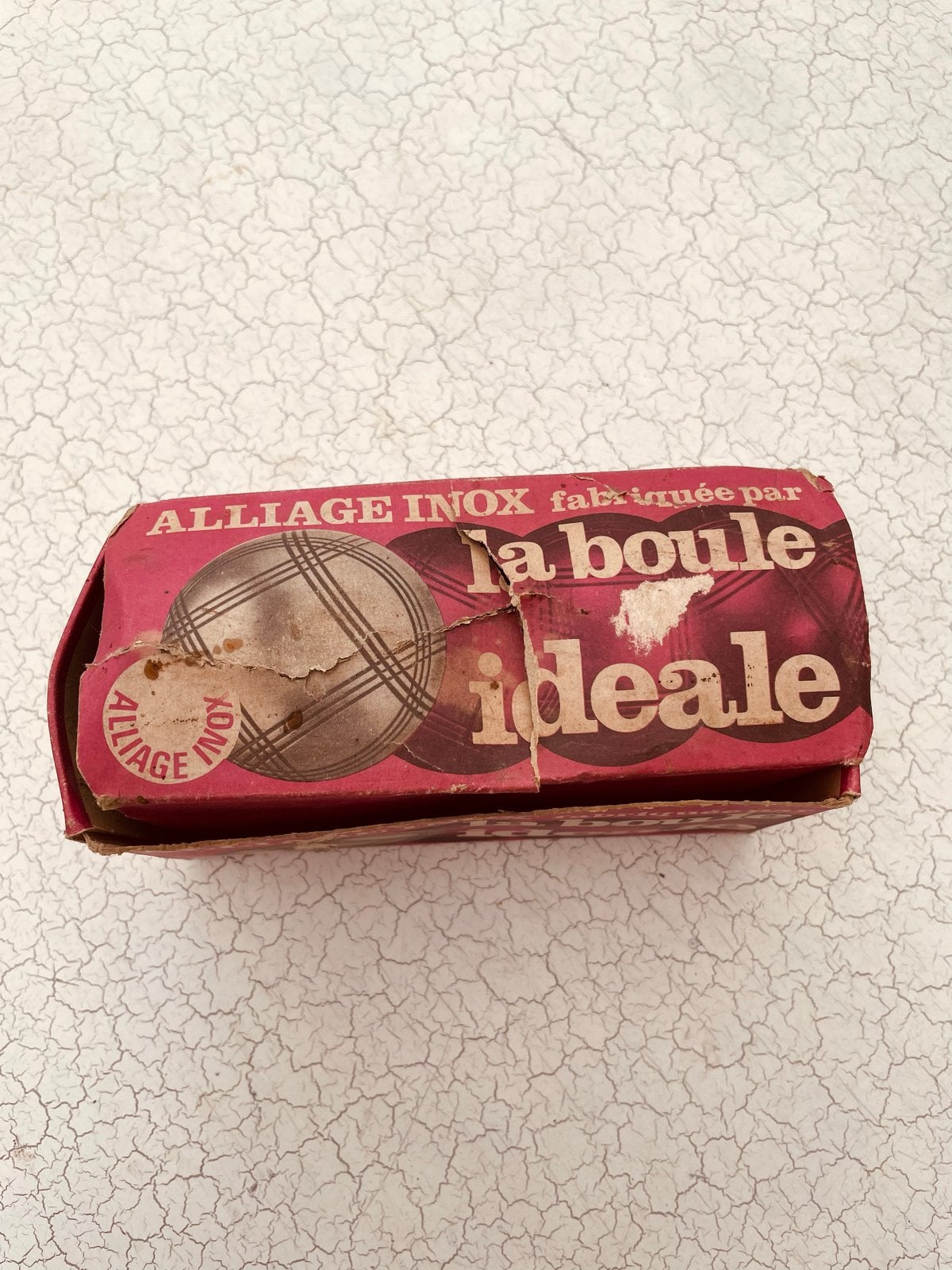 Vintage La Boule Ideale Doublette Petanque Ballen Set, Ophalen of Verzenden, Gebruikt