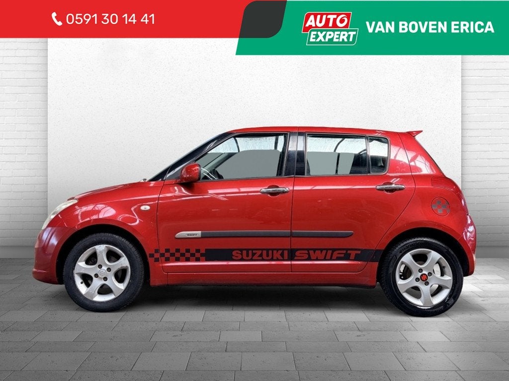 Suzuki Swift 1.3 GLS Nieuwe Apk (bj 2007), Auto's, Stof, Zwart, 965 kg, 400 kg