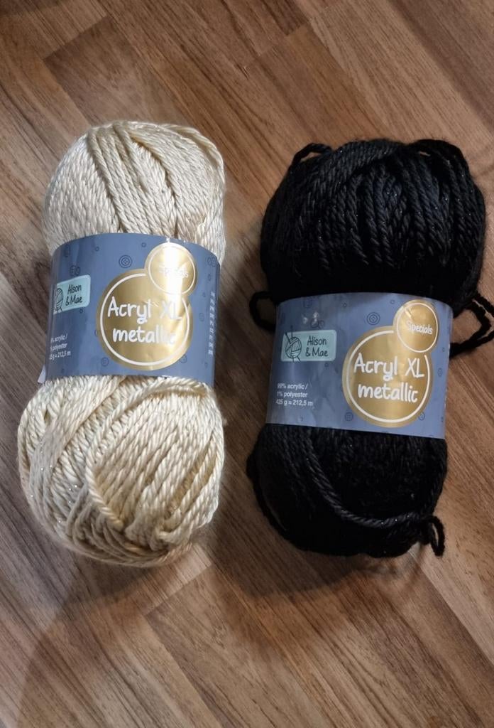 Acryl XL metallic garen, 2 bollen, Ophalen of Verzenden