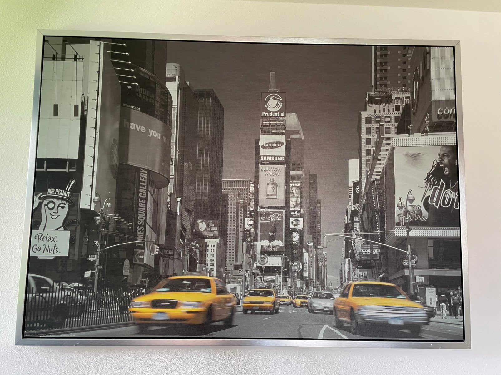 Schilderij new york, Ophalen
