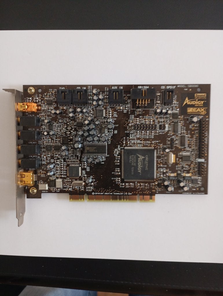 Creative Labs SB0090 Audigy SB1394 Sound Blaster Live PCI, Computers en Software, Ophalen of Verzenden, Gebruikt