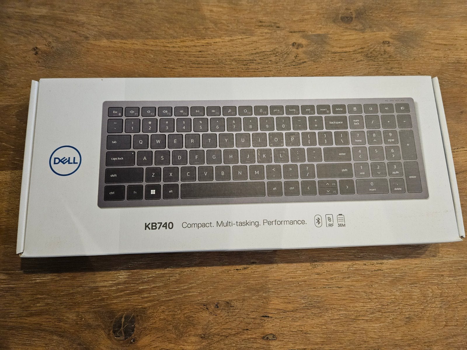 Dell KB740 draadloos toetsenbord, Computers en Software, Draadloze ontvanger, Nieuw, Ophalen of Verzenden, Draadloos