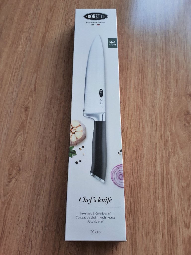 Boretti koksmes, Ophalen of Verzenden, Nieuw, Rvs of Chroom, Los bestek