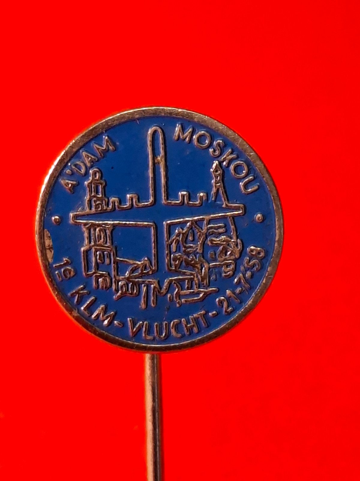 KLM SPELD AMSTERDAM MOSKOU 1958, Verzamelen, Ophalen of Verzenden, Gebruikt, Overige onderwerpen