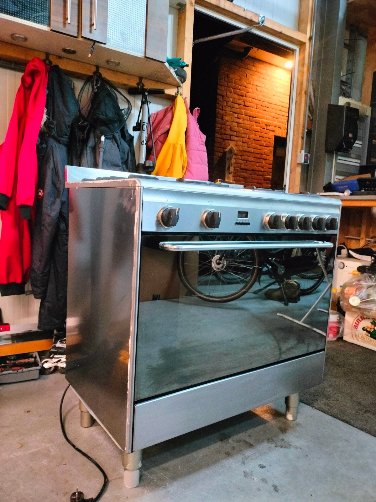 smegg oven Smeg gasfornuis uit 2014 met 5 gaspitten., Ophalen, Gebruikt, 60 cm of meer, Gas