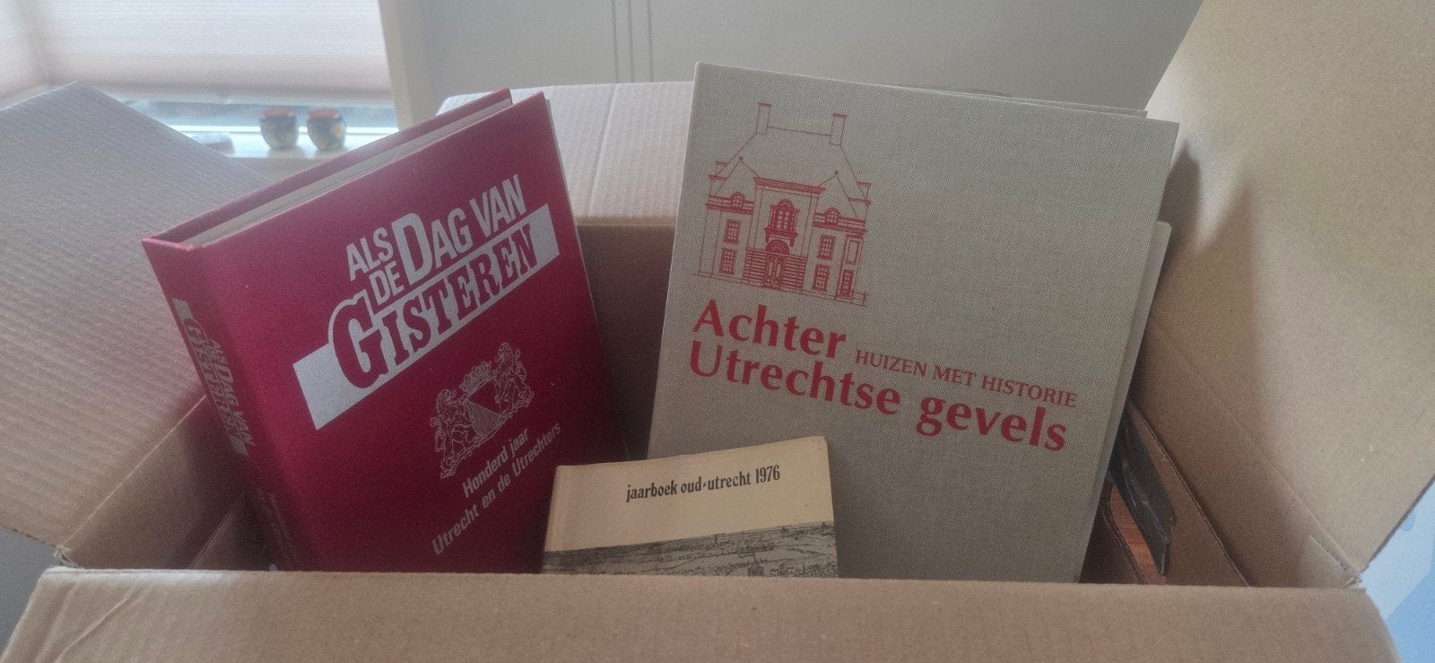 Boeken over Utrecht: Geschiedenis, gevels en jaarboeken, Ophalen, 20e eeuw of later, Gelezen