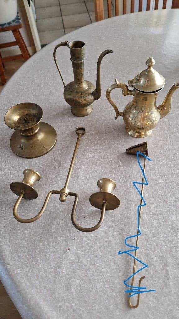oude koperen decoratie, Antiek en Kunst, Antiek | Koper en Brons, Ophalen of Verzenden, Koper