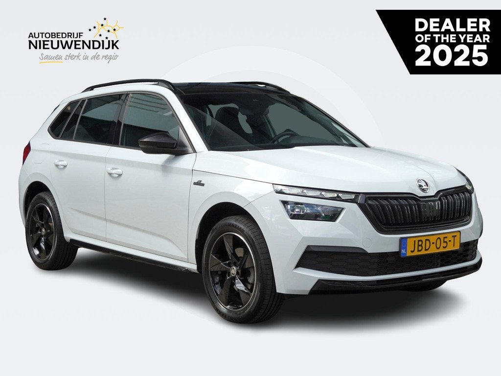 Skoda Kamiq TSI 110 DSG Monte Carlo AUTOMAAT / PANO / STOELV, Auto's, Skoda, Bedrijf, Te koop, Kamiq, ABS, Achteruitrijcamera