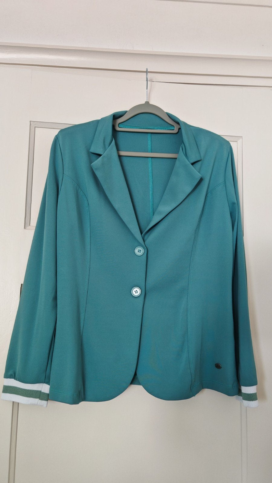 Mooie, groene blazer, Ophalen of Verzenden, Zo goed als nieuw, Groen, Jasje