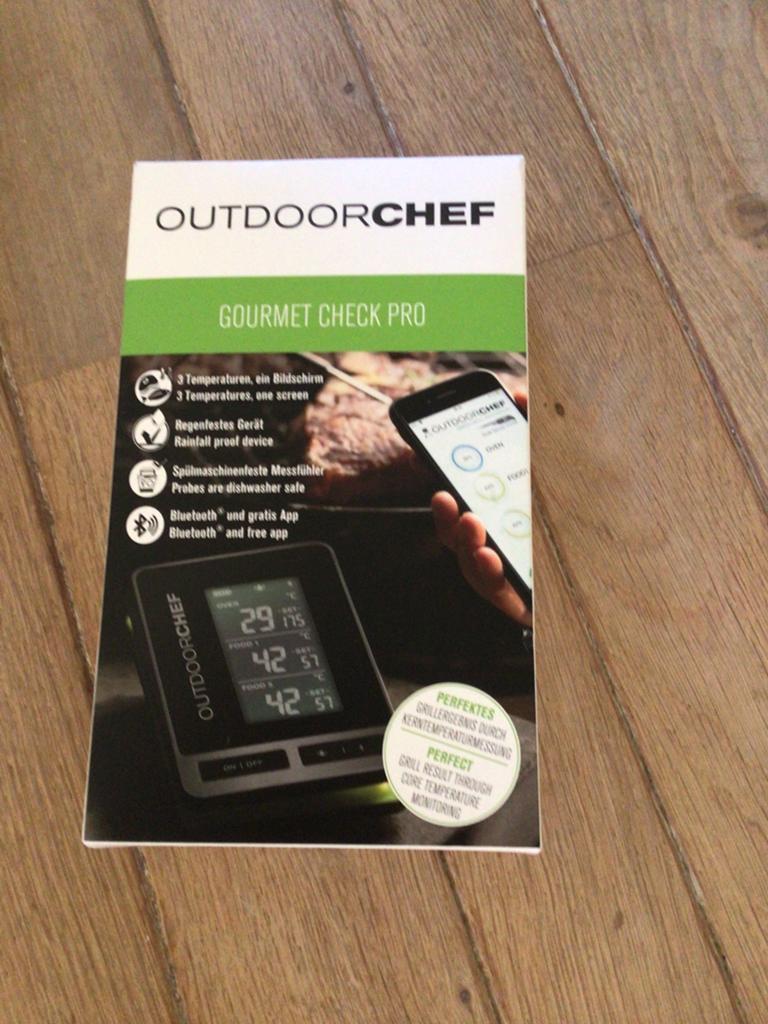 Thermometer digitaal , BBQ, 3 temperatuurmeters, Bluetooth, Ophalen of Verzenden, Zo goed als nieuw