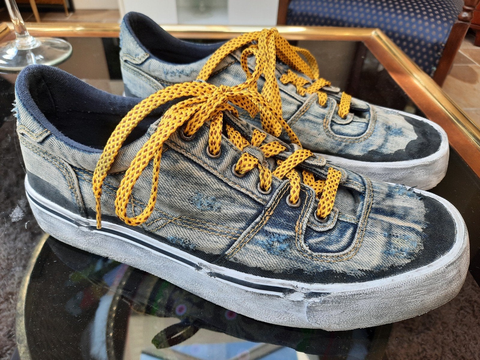 Diesel schoenen maat 42 zgan, Diesel, Blauw, Ophalen of Verzenden, Sneakers of Gympen