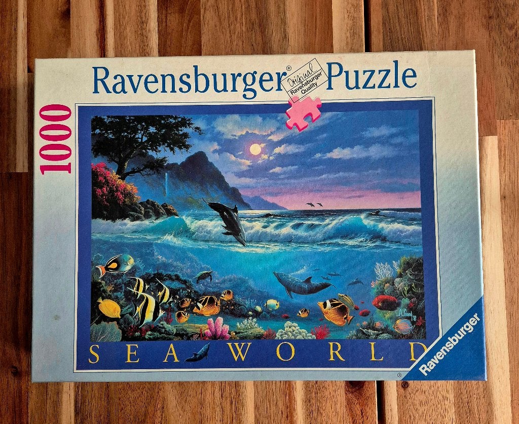 Puzzel Ravensburger 1000 stukjes Sea world, Ophalen of Verzenden, 500 t/m 1500 stukjes, Zo goed als nieuw, Legpuzzel