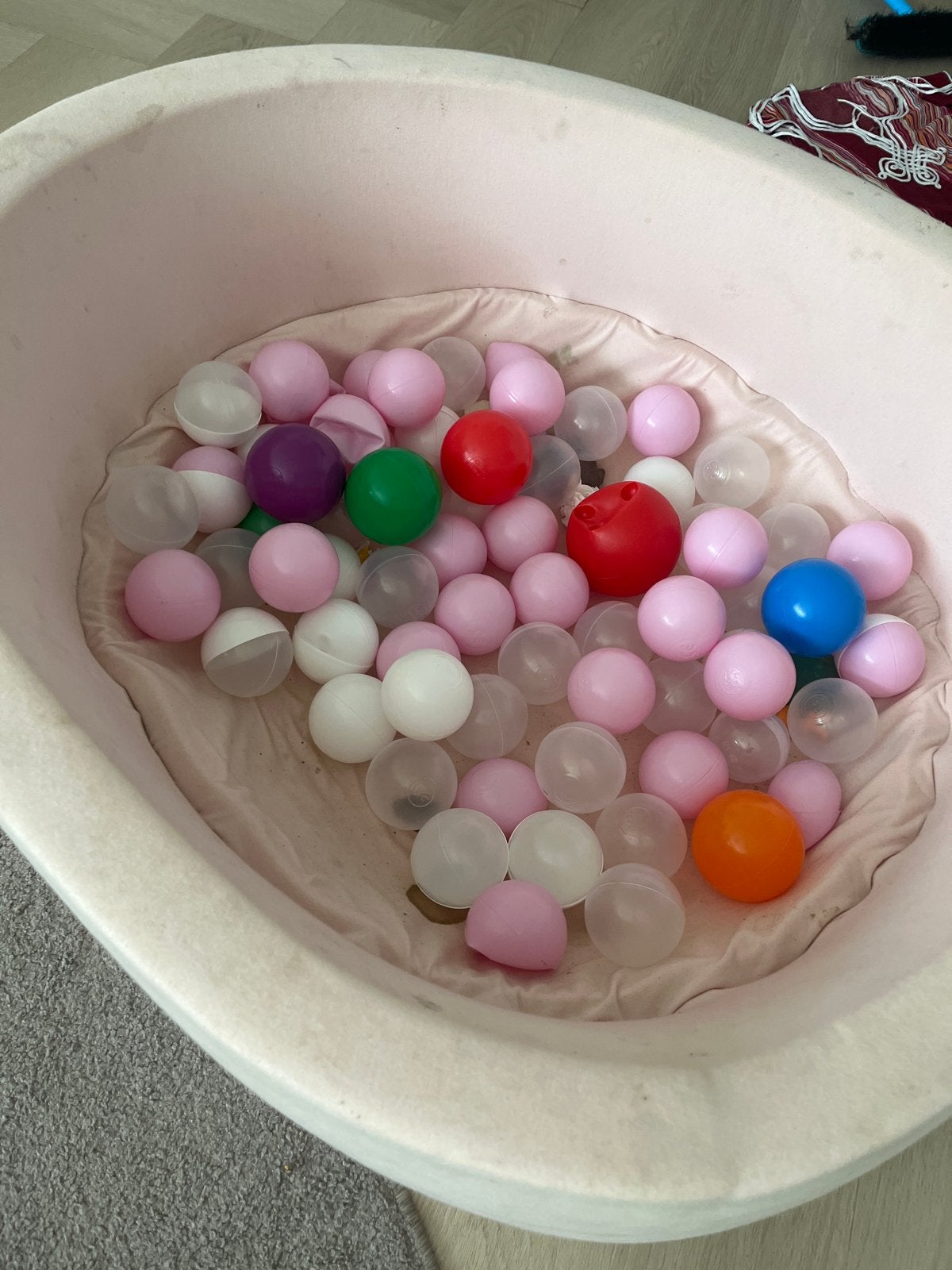 Roze ballenbak met ballen, Ophalen, Gebruikt, Meisje