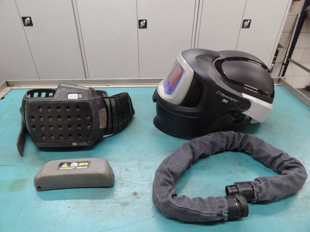 Speedglas 9100 MP (M-300)  lashelm met unit en filter 9100XX, Ophalen of Verzenden, Zo goed als nieuw, 250 ampère of meer, Co2