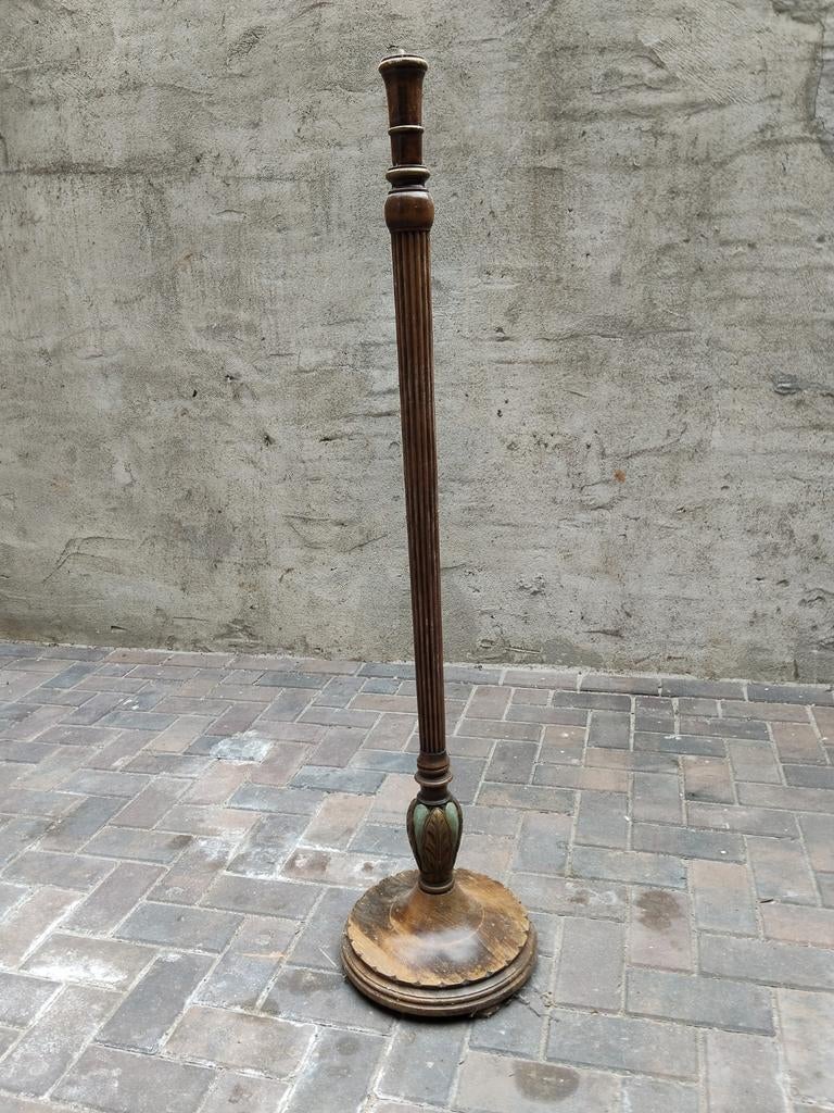 Houten staander voor lamp, Ophalen of Verzenden