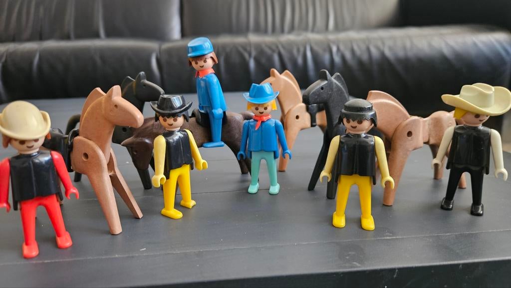 Playmobil paarden met cowboys, Ophalen of Verzenden