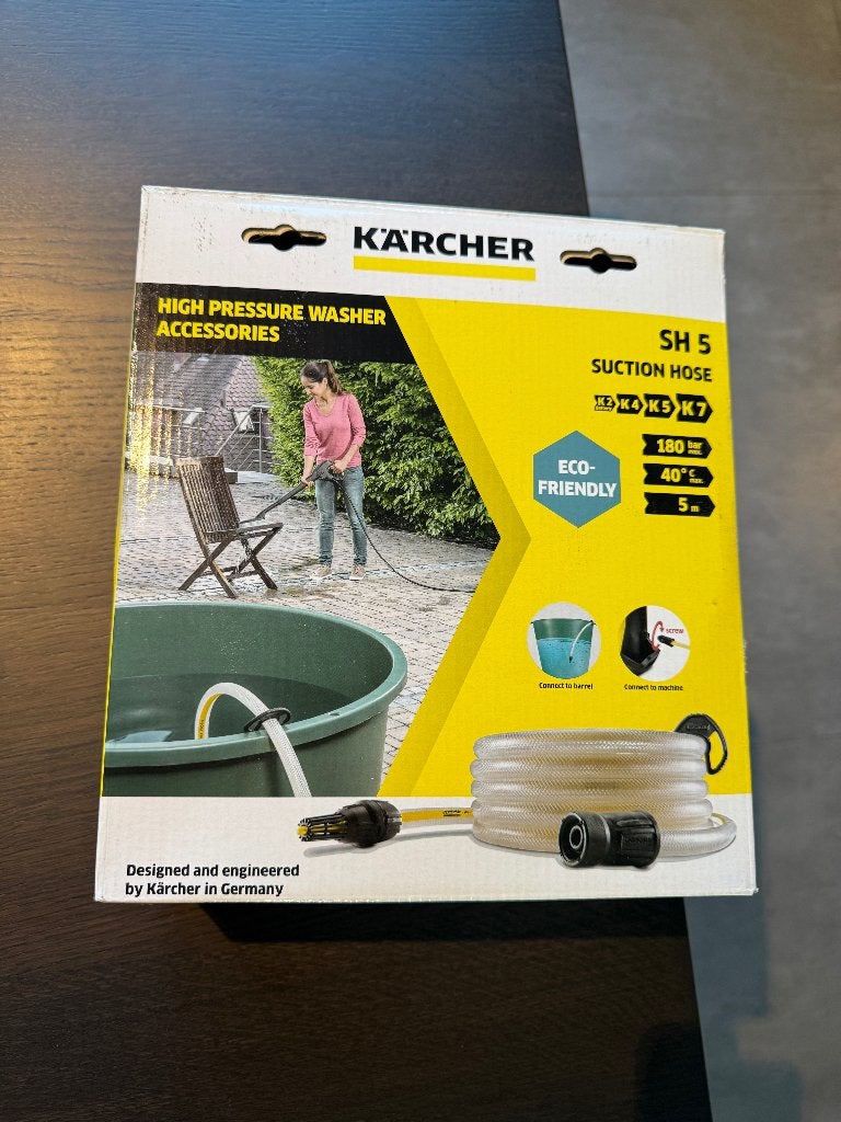 Kärcher SH 5 aanzuigslang van 5 meter lang., Tuin en Terras, Ophalen of Verzenden, Nieuw, Elektrisch, Kärcher