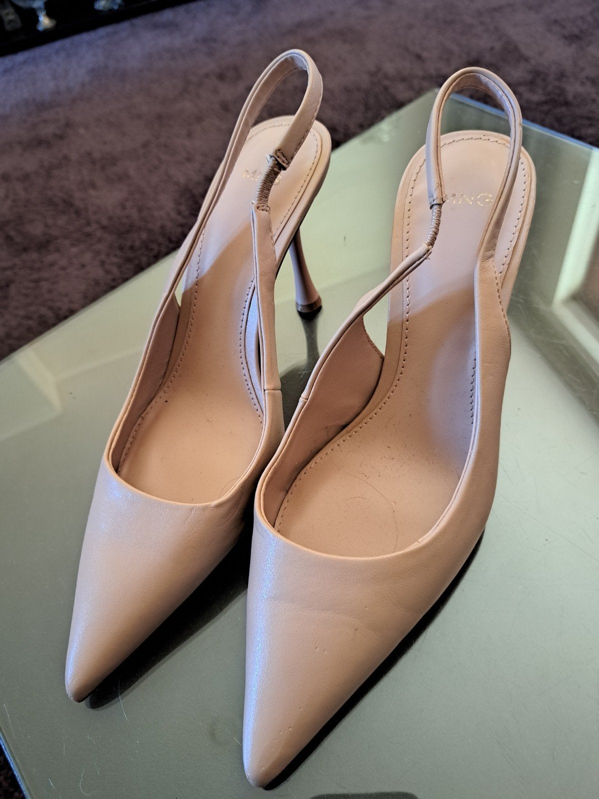 beige slingback pump, Verzenden, Gedragen, Beige