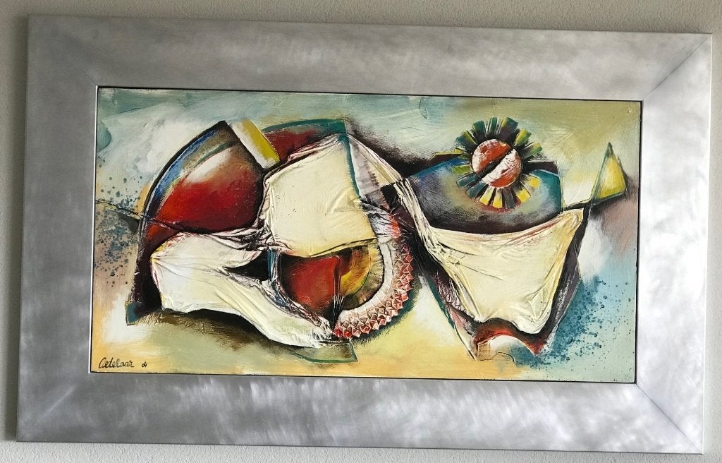 Prachtig abstract schilderij, Ophalen