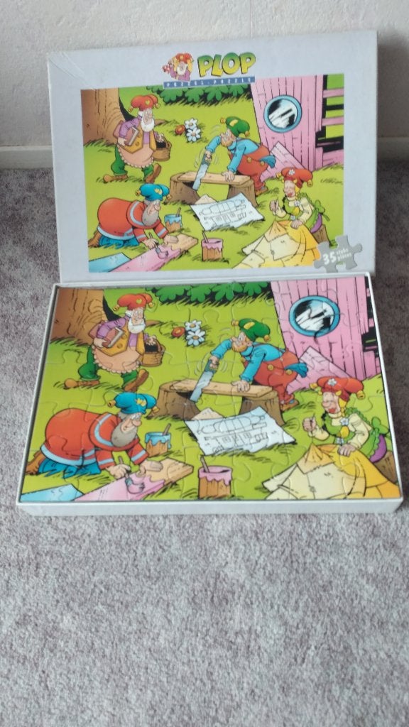 puzzel kabouter plop  35 stukjes, Kinderen en Baby's, Ophalen of Verzenden, Meer dan 50 stukjes, Zo goed als nieuw, 6 jaar of ouder