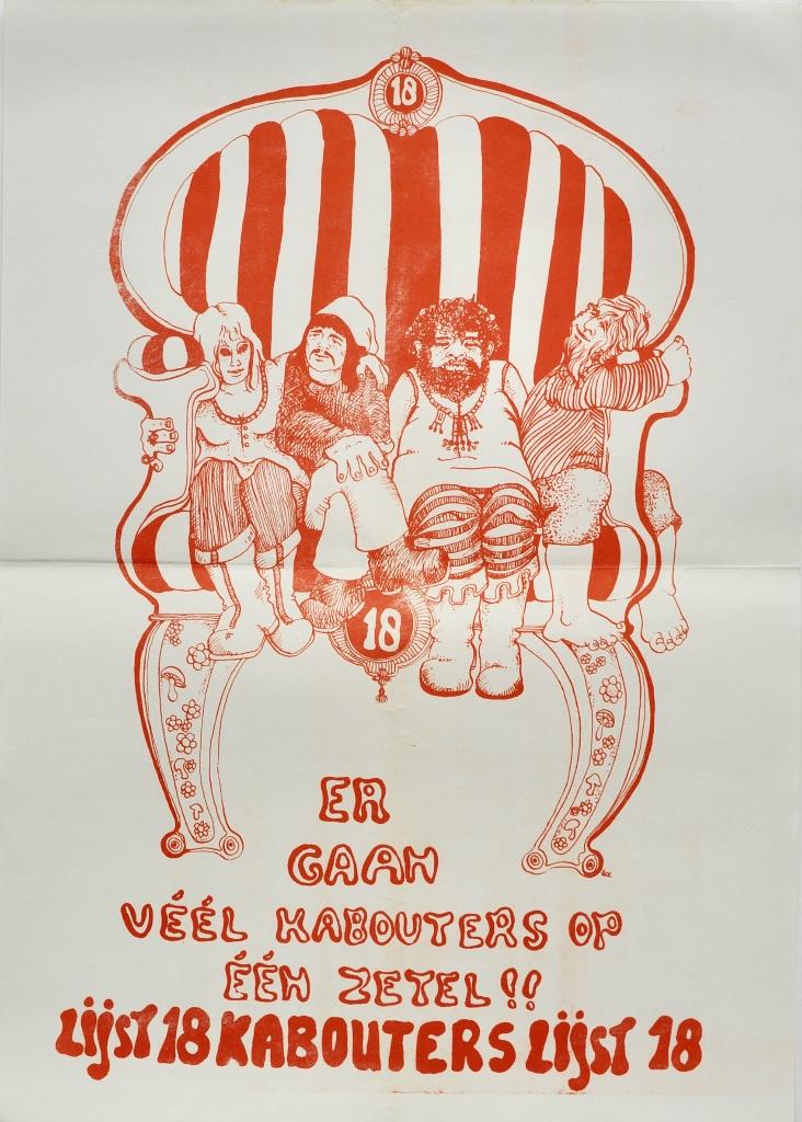 Provo, kabouter and related posters 4x plus two banners), Verzamelen, Verzenden, A1 t/m A3, Overige onderwerpen, Rechthoekig Staand