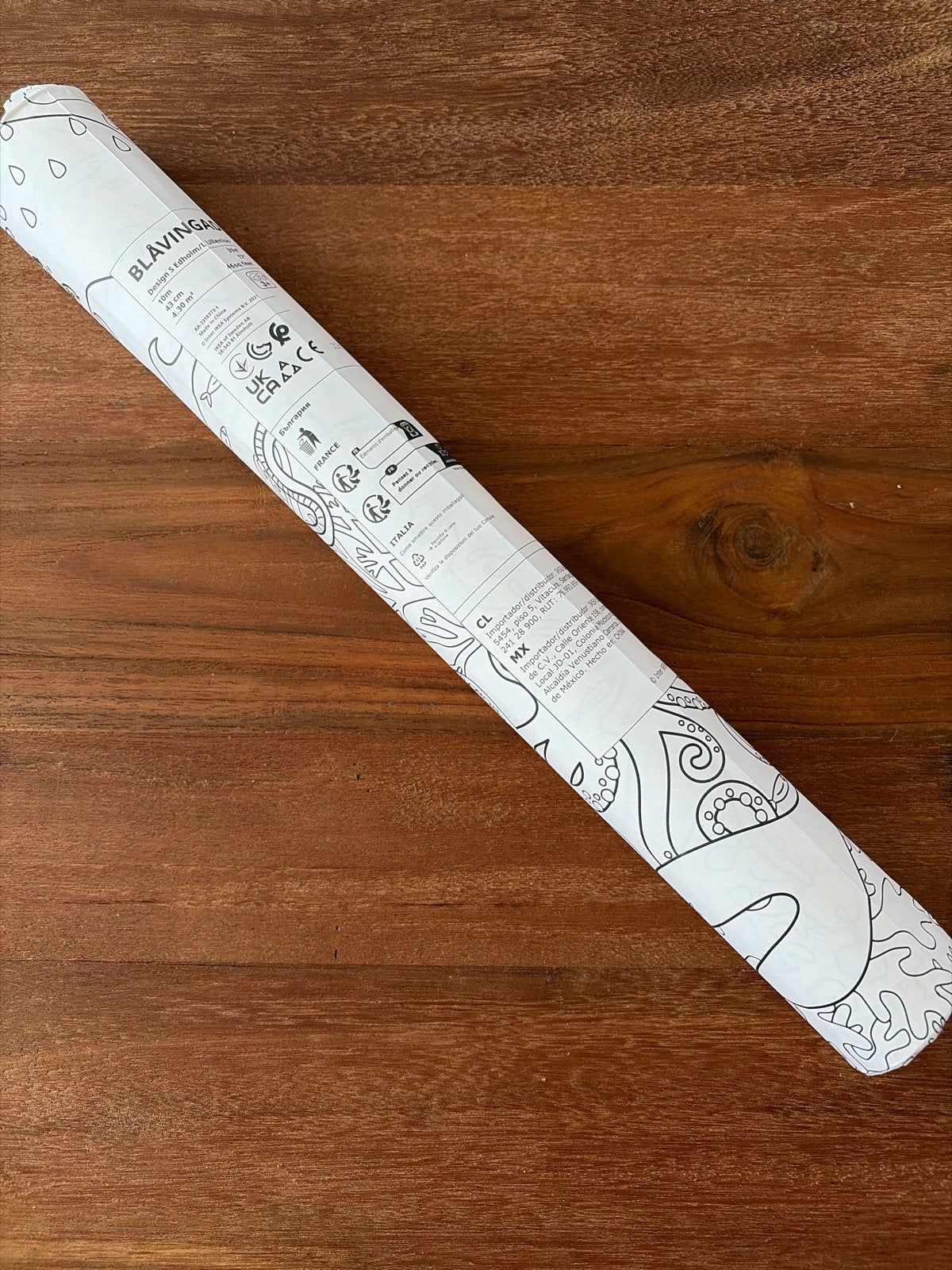 IKEA BLÅVINGAD Kleurrol - Onderwaterwereld, Ophalen, Zee en Strand, Nieuw, Papier of Karton