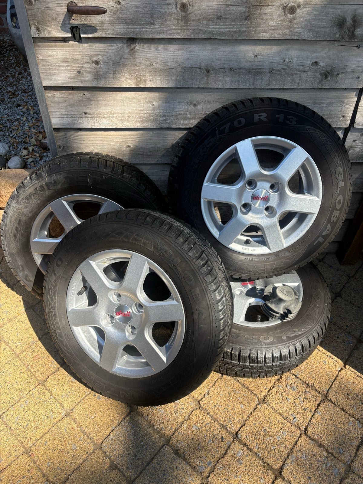 Aluett winterbanden met velgen 175/70 R13, Ophalen of Verzenden, Nieuw