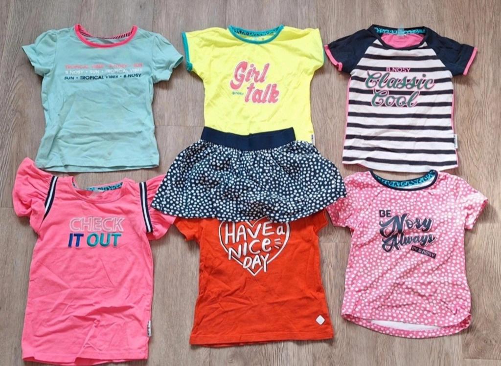 B.Nosy kledingpakket - 6 shirts en 1 rokje, Ophalen of Verzenden, Gebruikt, B.Nosy, Meisje