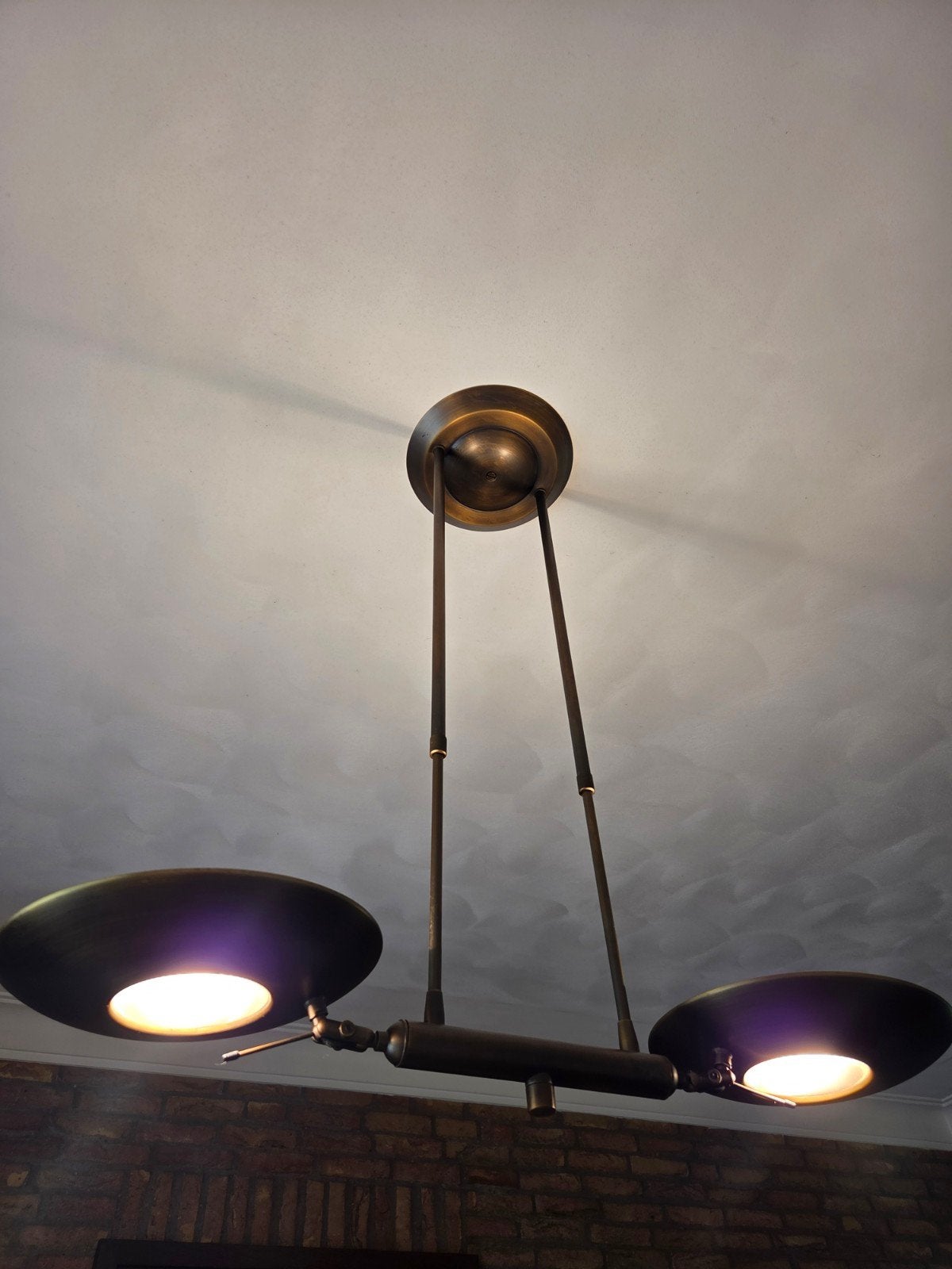 Vintage Steinhauer hanglamp dimbaar, Ophalen of Verzenden, Gebruikt, Metaal