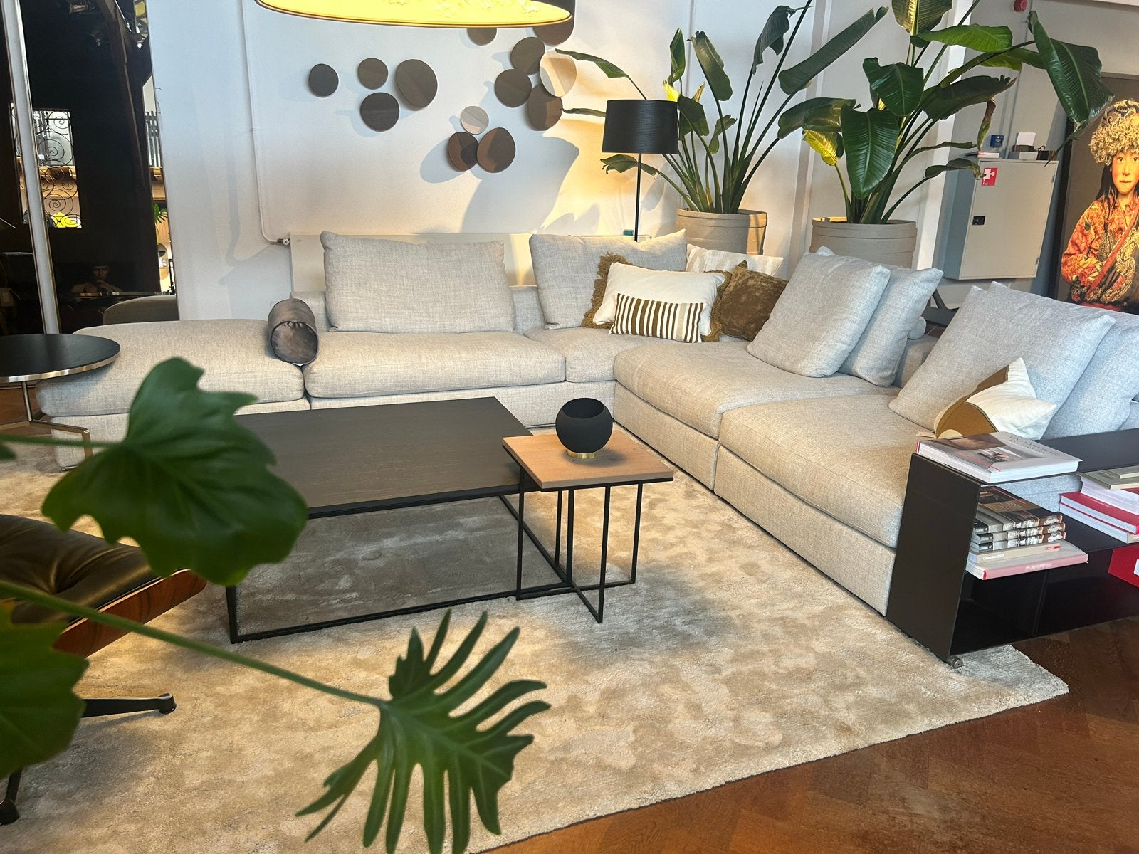 Flexform Groundpiece Sofa - Nieuwstaat - Showroommodel Sale, Ophalen, 125 tot 150 cm, Hoekbank, Stof